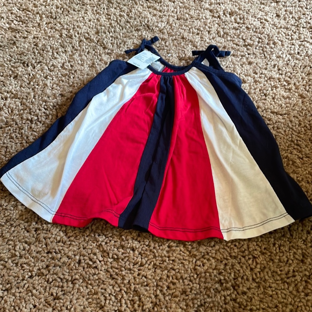 NWT  Childrens place patriotic dress. Size 6-9